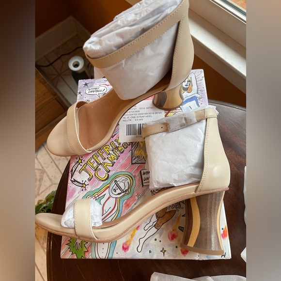 Jeffrey Campbell Striped wood heel  & Leather upper, NWT in Box Sz 9.5; awesome! - Picture 3 of 11